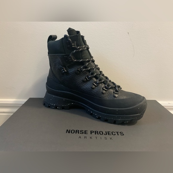 Norse Projects: Leather Hiking Boots - Picture 4 of 6